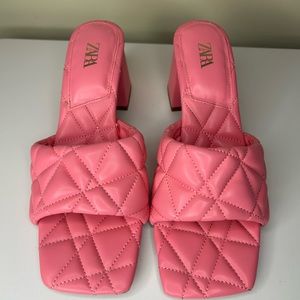 Zara Pink Block Heel